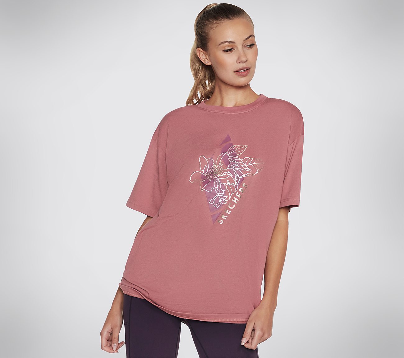 SKECHERS DIAMOND MAGNOLIA OUT, MMAUVE Apparel Lateral View