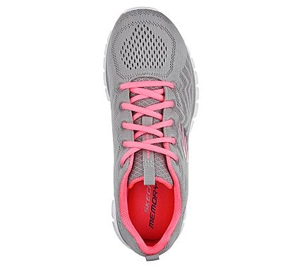 GRACEFUL-GET CONNECTED, GREY/CORAL Footwear Top View