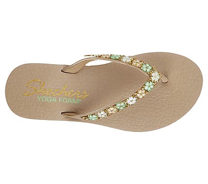 MEDITATION-DAISY DELIGHT, DARK NATURAL Footwear Bottom View