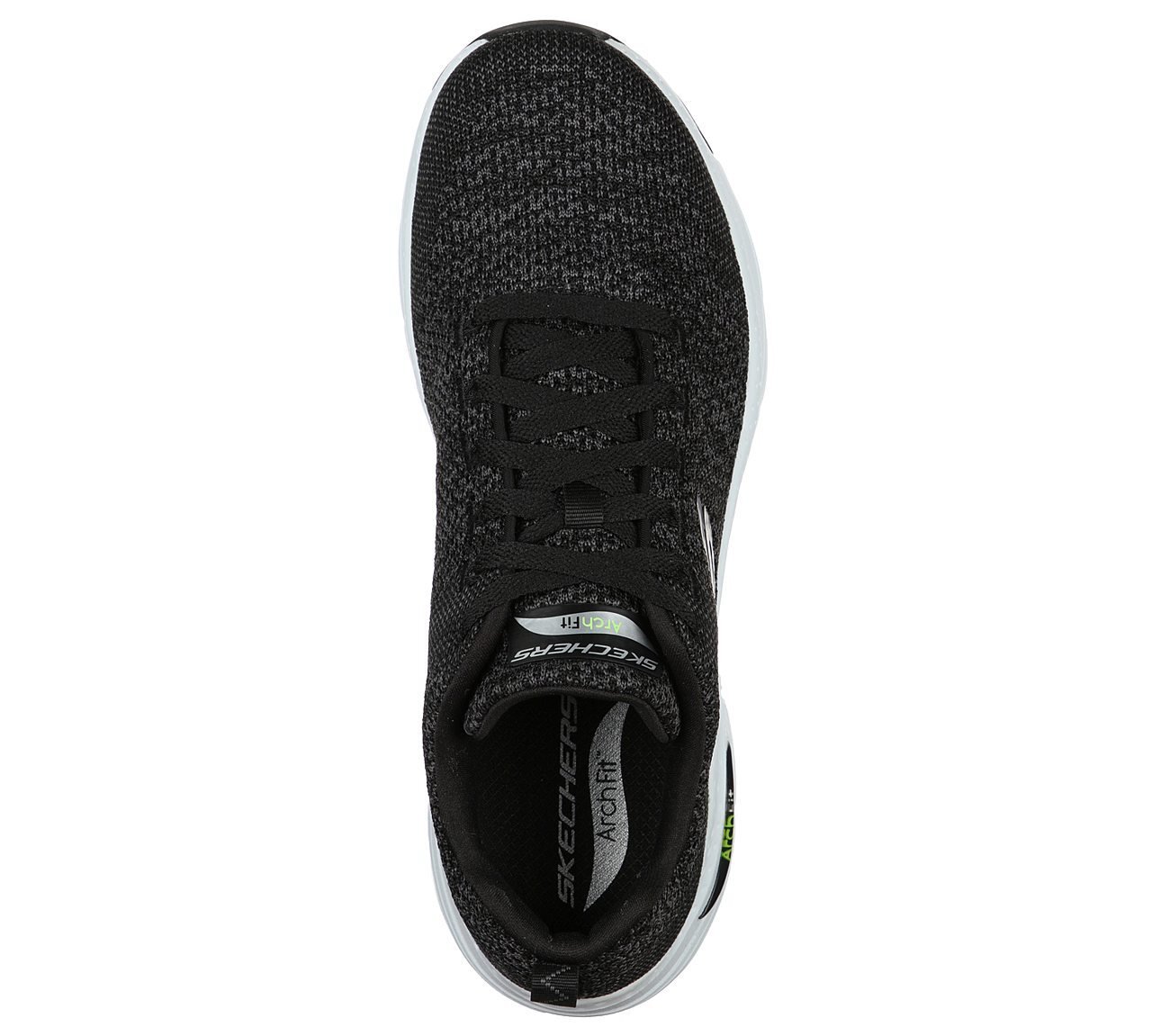 ARCH FIT - PARADYME, BLACK/WHITE Footwear Top View