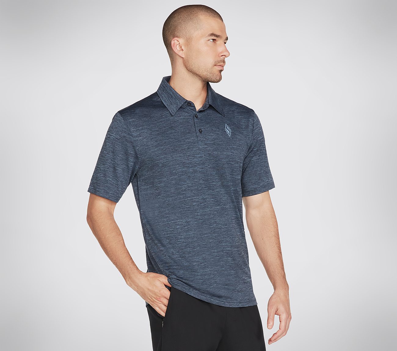 ON THE ROAD POLO, BLUE/GREY Apparels Bottom View