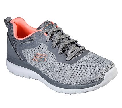 BOUNTIFUL - QUICK PATH, GREY/CORAL Footwear Right View