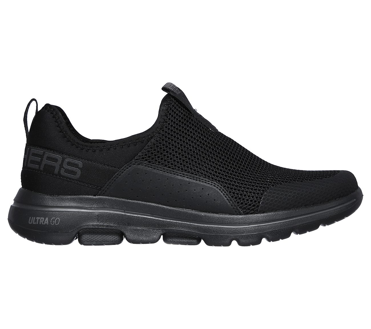 GO WALK 5 - DOWNDRAFT, BLACK/CHARCOAL Footwear Right View