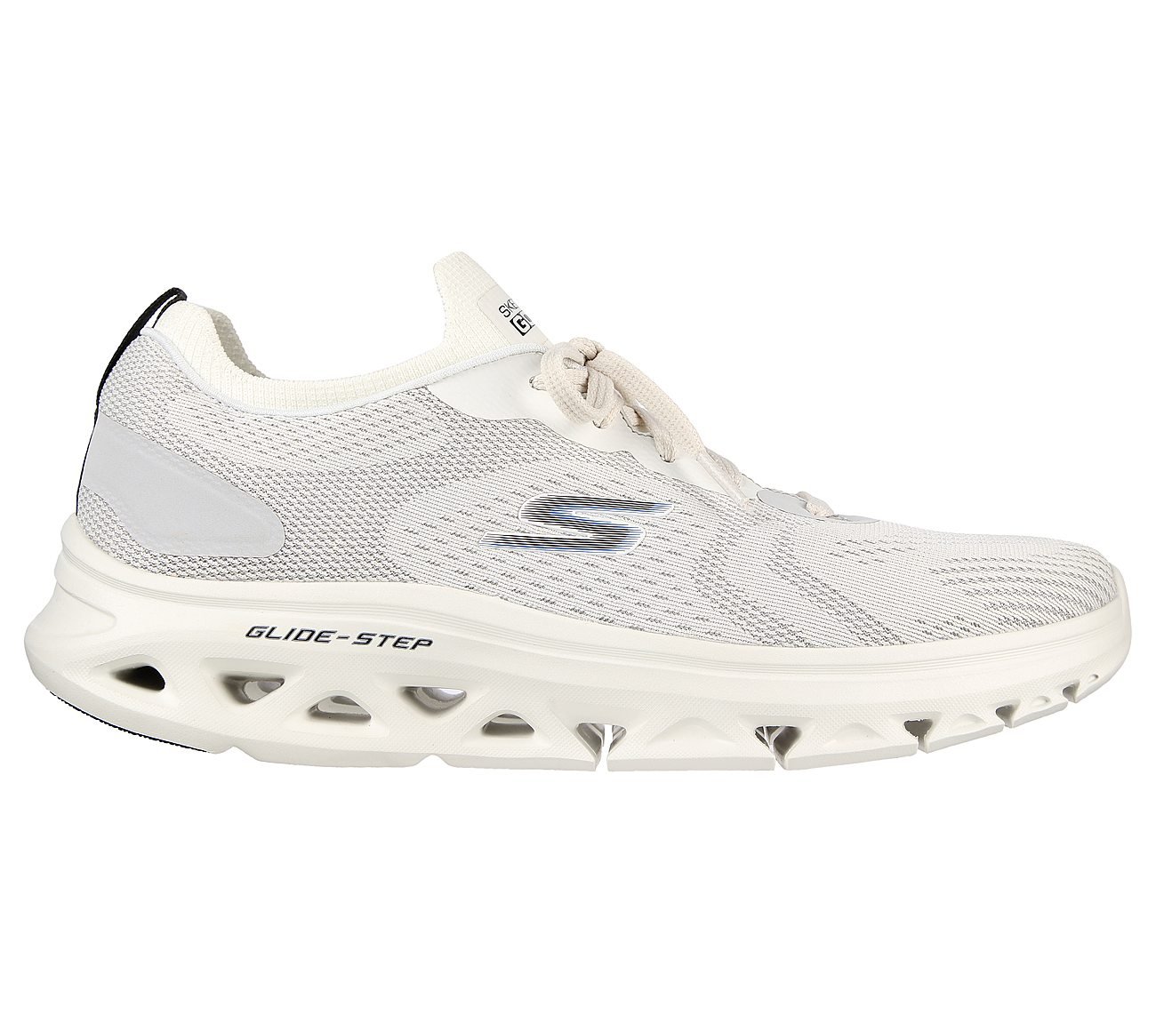 GO RUN GLIDE-STEP FLEX-RADAR, WHITE BLACK Footwear Right View