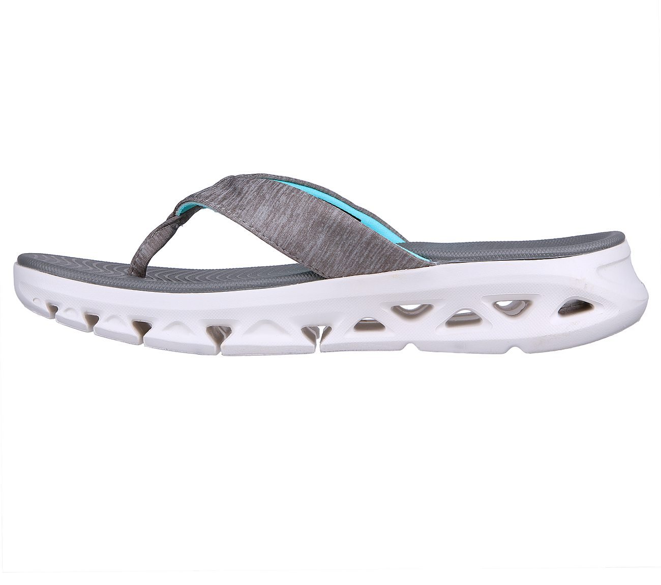 GO GLIDE-STEP FLEX-ASCEND, GREY Footwear Left View