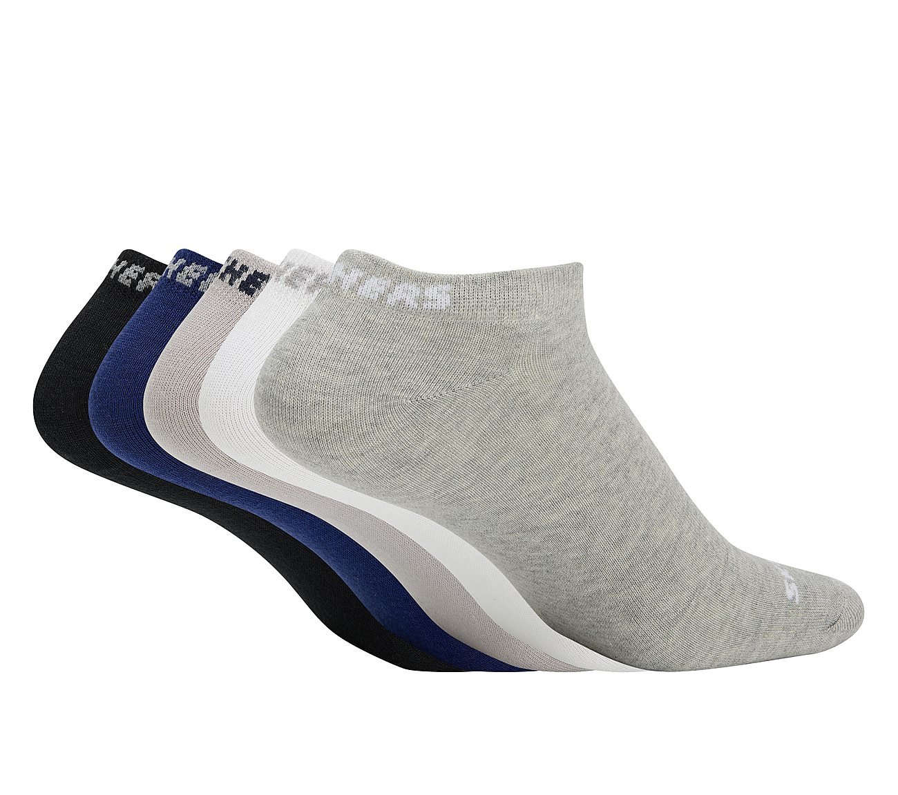 3PK MENS NON TERRY LOW CUT, BLACK/WHITE/GRY