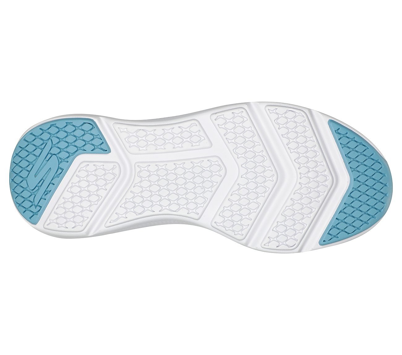 GO RUN ELEVATE - HOT STREAK, GREY/PINK Footwear Bottom View