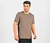 MENS BASIC LOGO  CREW NECK, BROWN