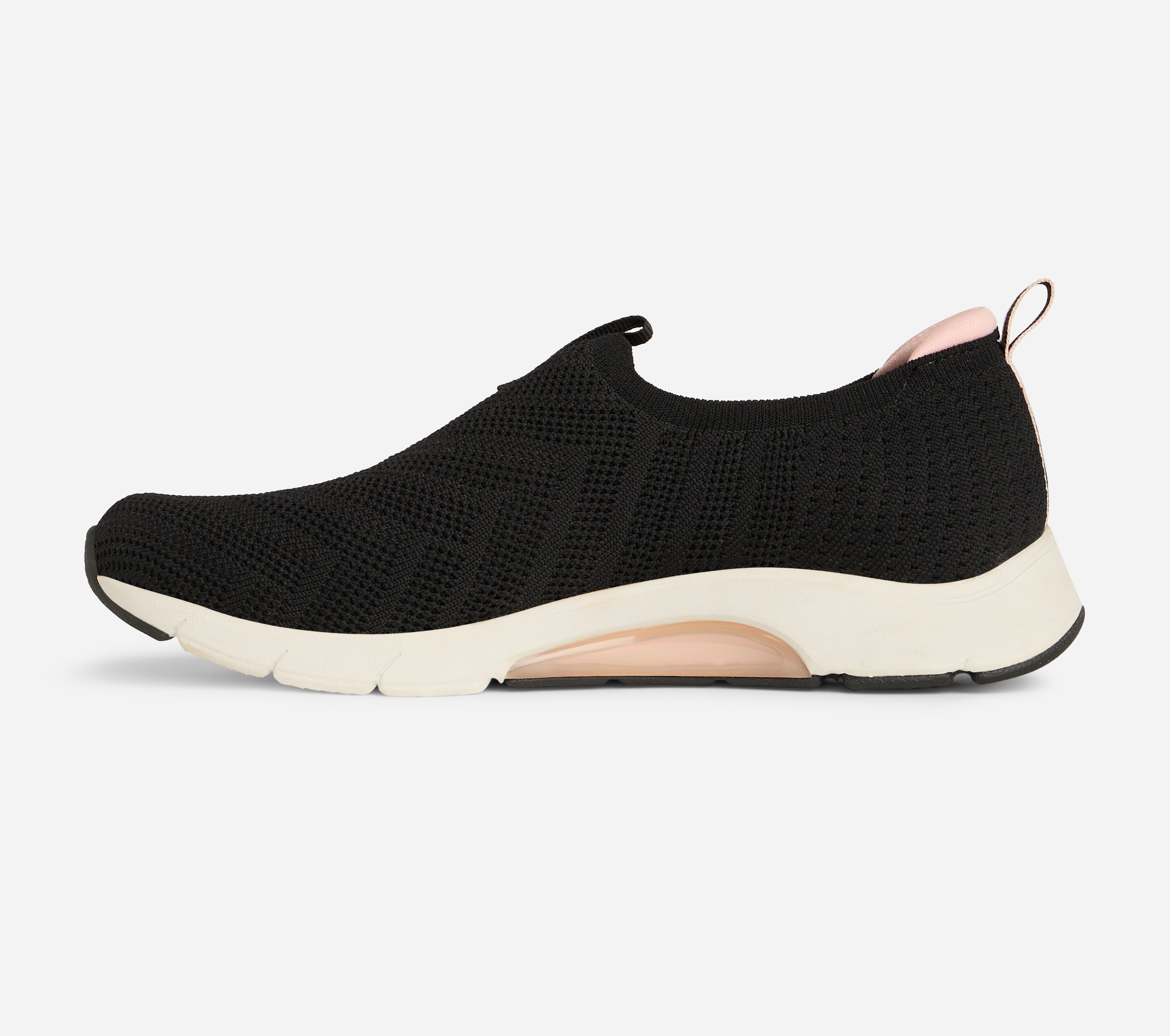 SKECH-AIR ARCH FIT - TOP PICK, BLACK/LIGHT PINK Footwear Lateral View