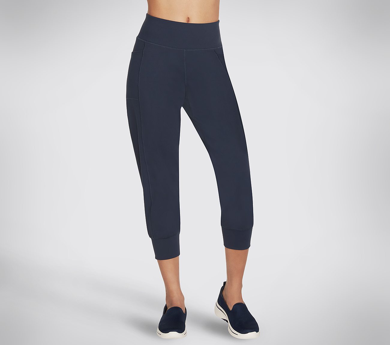 GOWALK EVOJOGGER CAPRI PANT, NNNAVY Apparels Lateral View