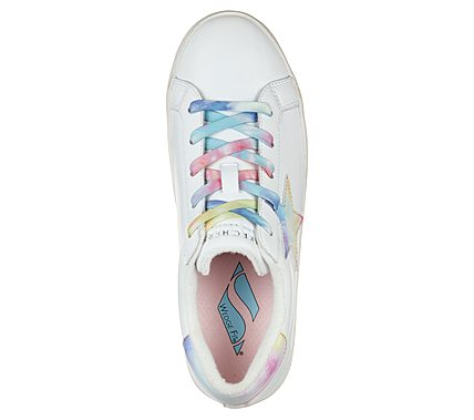 DIAMOND STARZ - STAR RIGHT, WHITE/MULTI Footwear Top View