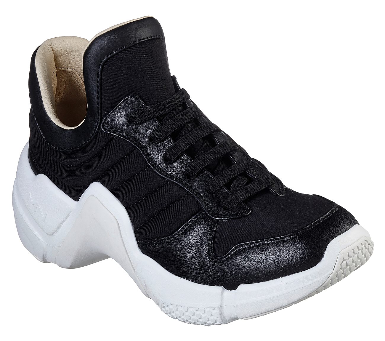 NEO BLOCK - AMPED, BLACK/WHITE Footwear Lateral View