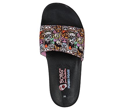 POP UPS - POP PAWS, BLACK/MULTI Footwear Top View