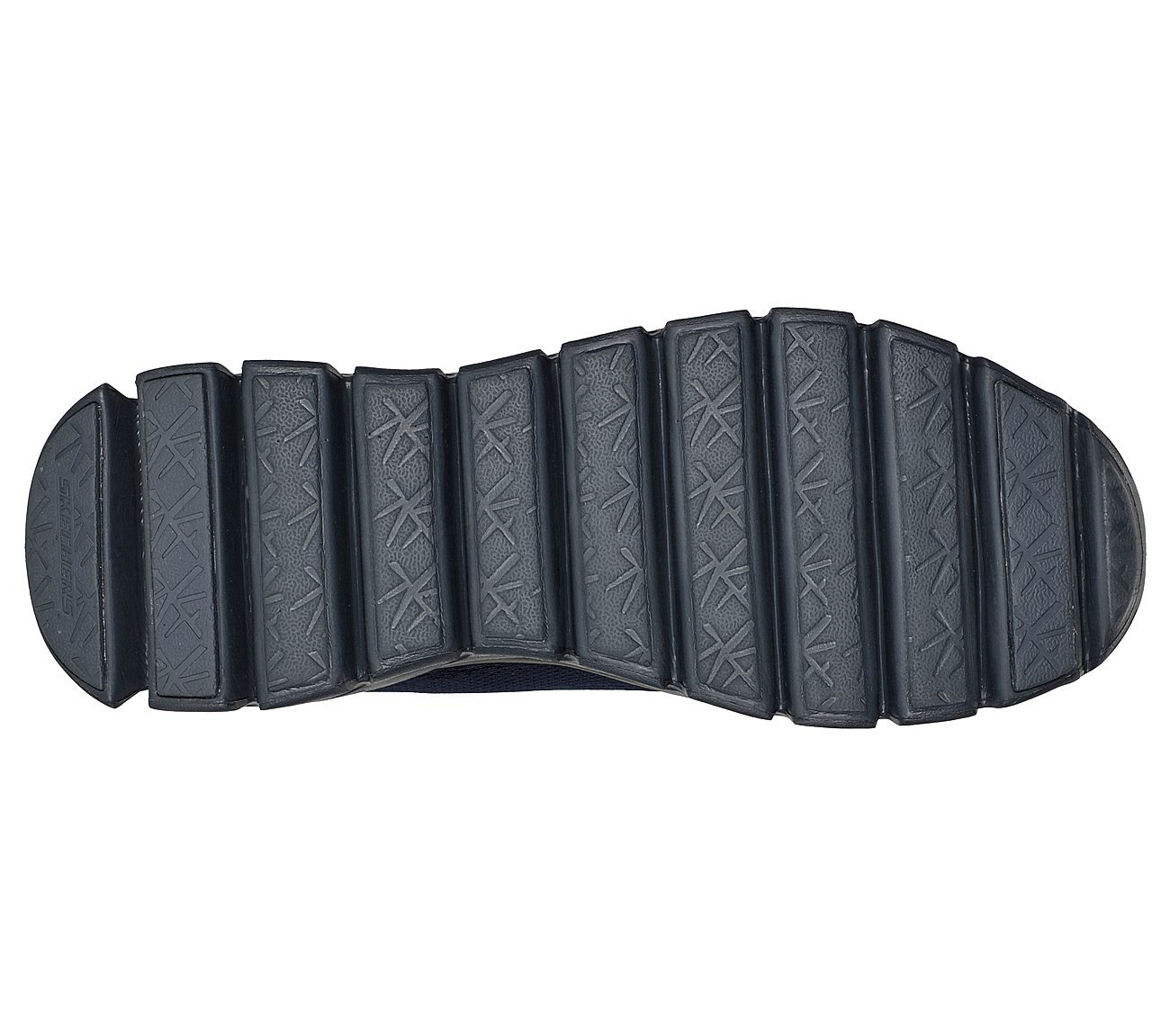 GLIDE-STEP - FASTEN UP, NAVY/BLACK Footwear Bottom View