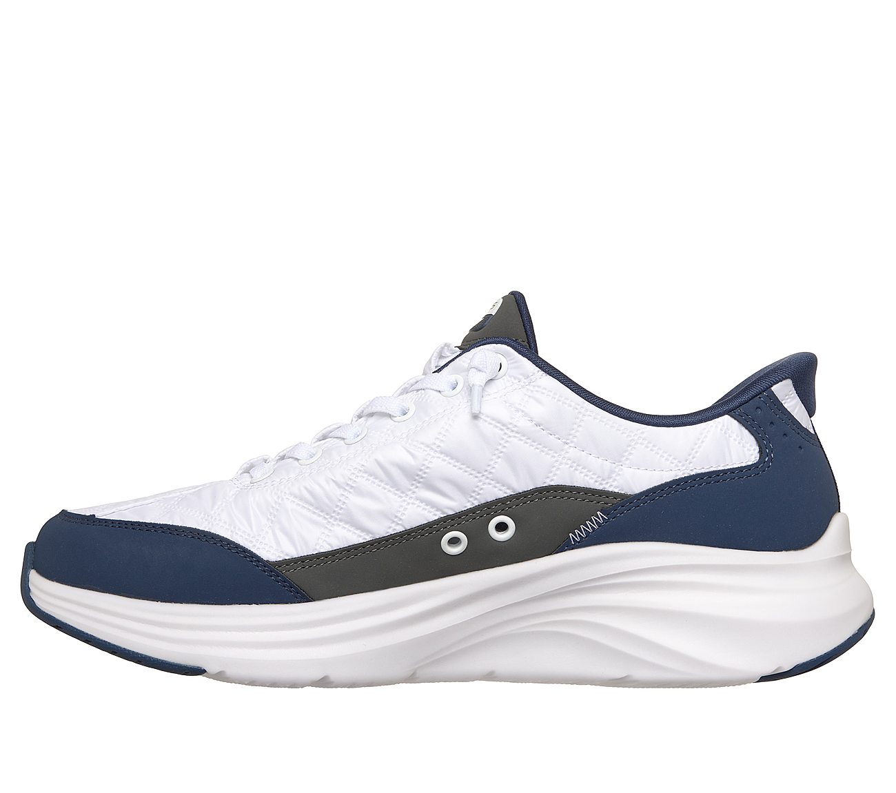 CONTOUR FOAM - COZY FIT, WHITE/NAVY Footwear Left View