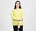 OASIS LAYERED SLEEVE SWEATSHIRT, MINT/YELLOW