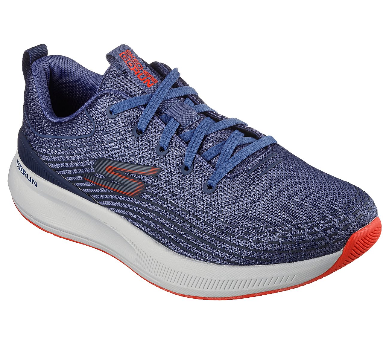 GO RUN PULSE - HAPTIC MOTION, BLUE/ORANGE Footwear Right View