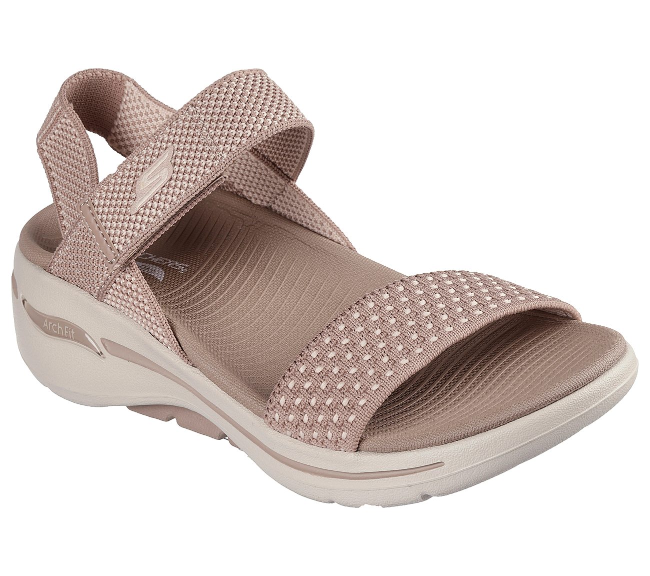 GO WALK ARCH FIT SANDAL-POLIS, TAN Footwear Right View
