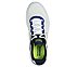 GO RUN 7, WHITE/NAVY Footwear Top View