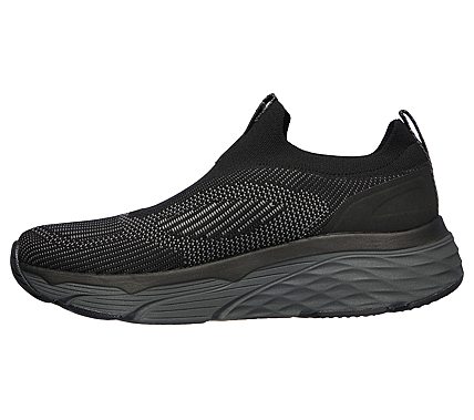 MAX CUSHIONING ELITE-AMPLIFIE, BLACK/LIME Footwear Left View