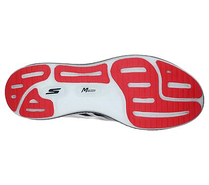 GO RUN RAZOR 3, WHITE/NAVY/RED Footwear Bottom View