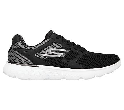 GO RUN 400, BLACK/WHITE Footwear Right View