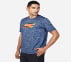 ON THE ROAD HEAD START T-SHIRT, BLUE/WHITE Apparel Top View