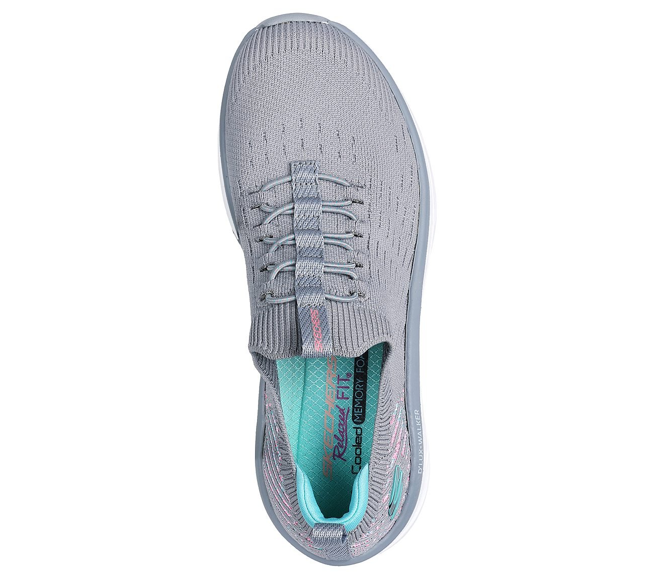 D'LUX WALKER, GREY/MINT Footwear Top View
