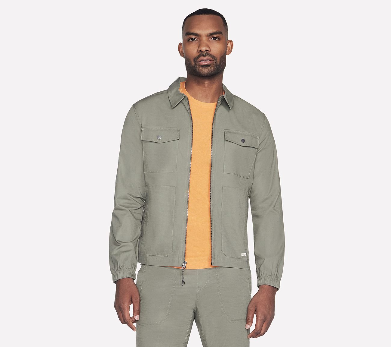 SKECHWEAVE ULTRA TEARSTOP JAC, OLIVE GRAY Apparel Lateral View