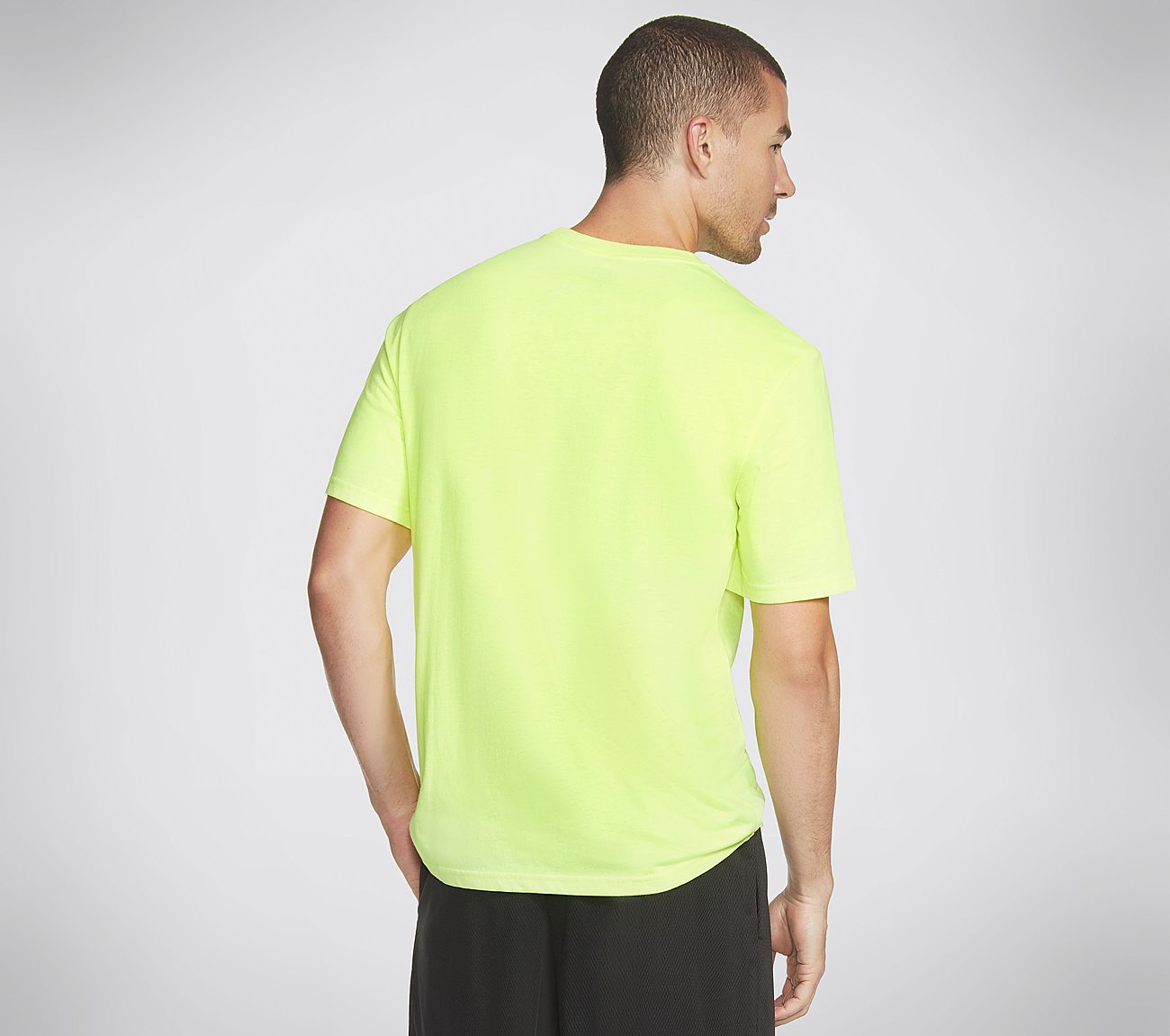 D LITE SKATE CREW T-SHIRT, YELLOW Apparels Top View