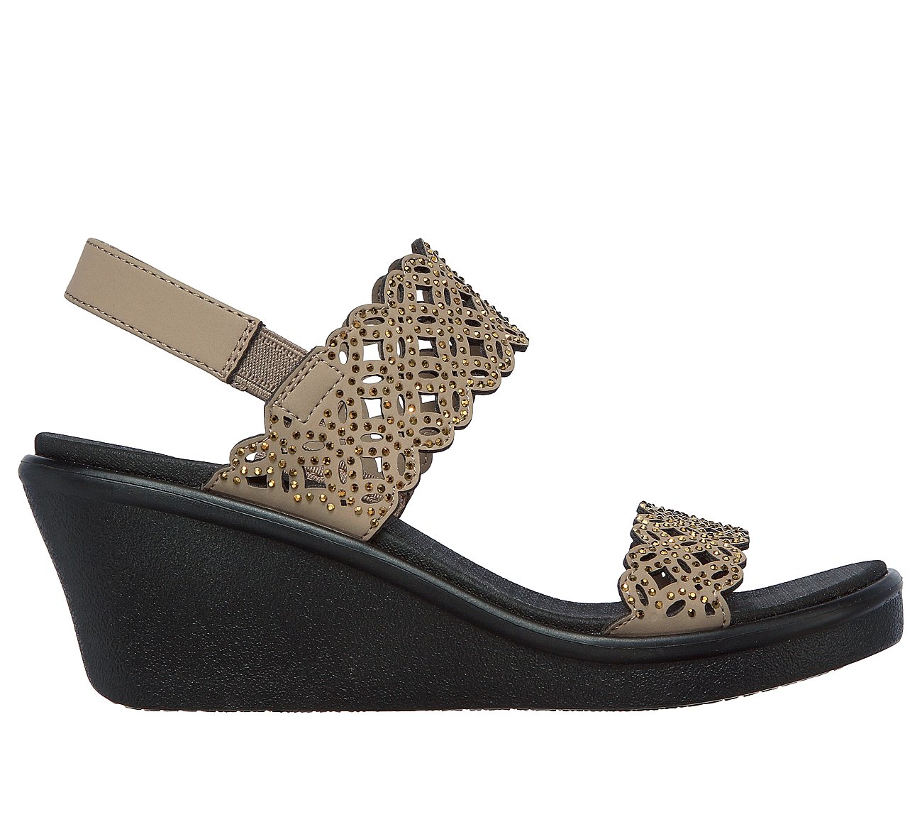 RUMBLE ON - SASSY DAYZ, TTAUPE Footwear Lateral View