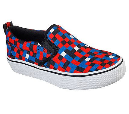 STREET FAME, RED/BLUE Footwear Lateral View