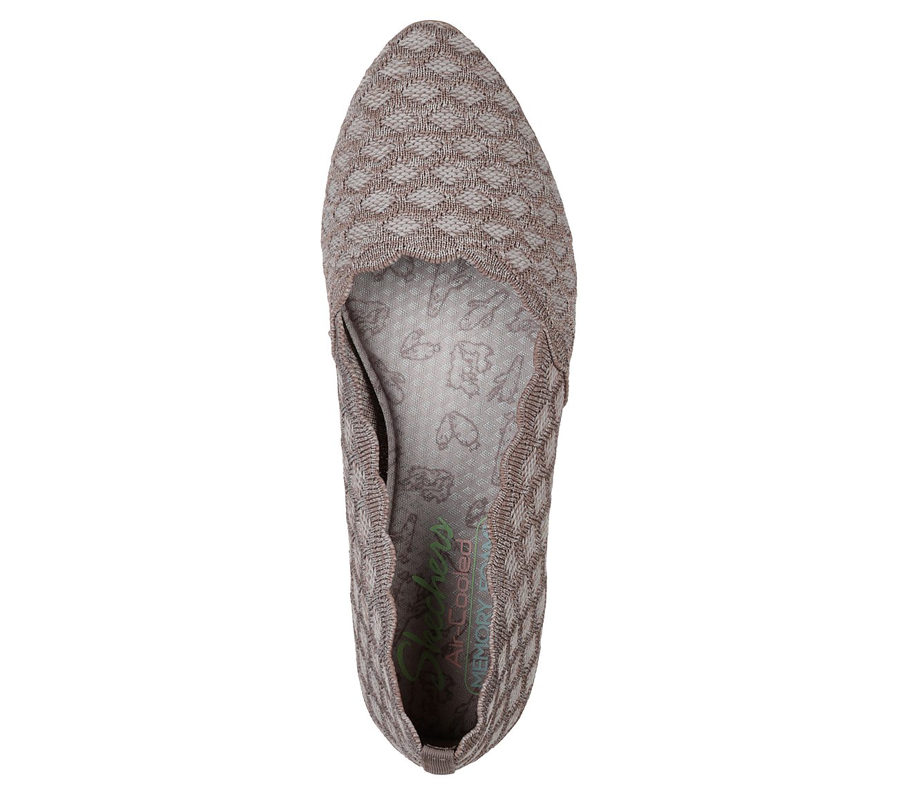 CLEO - HONEYCOMB, DARK TAUPE Footwear Top View