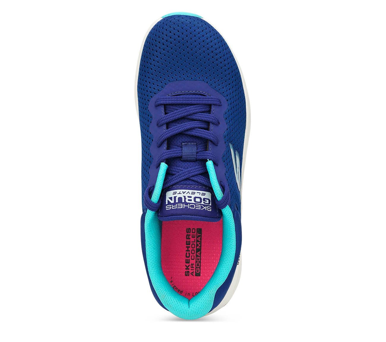 GO RUN ELEVATE, BLUE/AQUA Footwear Top View