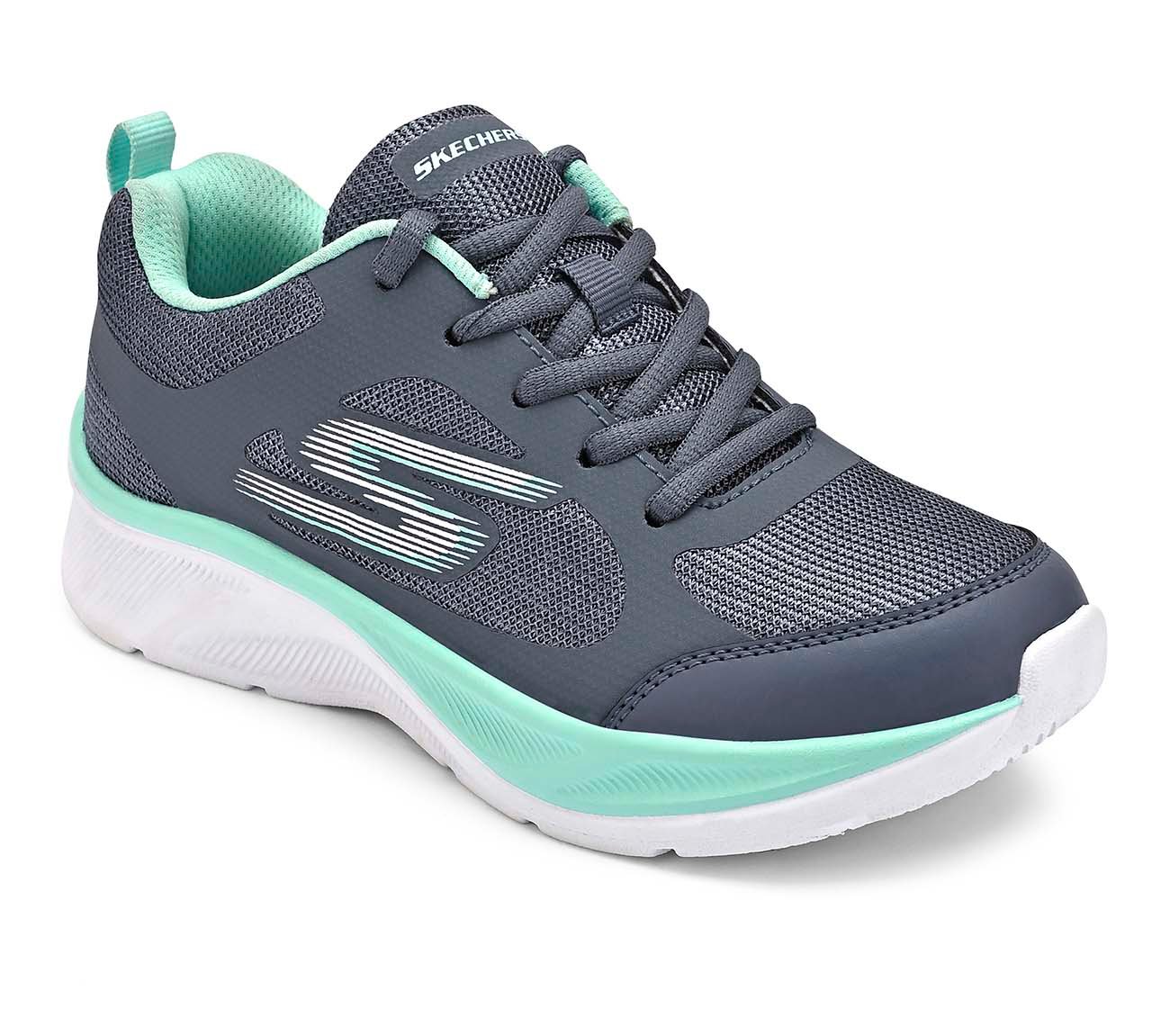 SKECHERS ELITE SPORT, CHARCOAL / TURQUOISE
