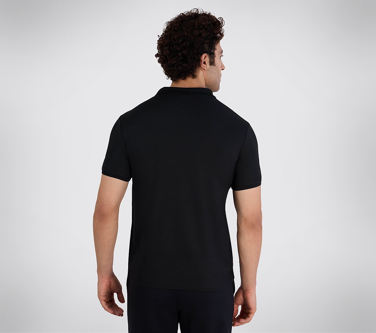 SS 1/4 ZIP POLO, BBBBLACK Apparel Bottom View