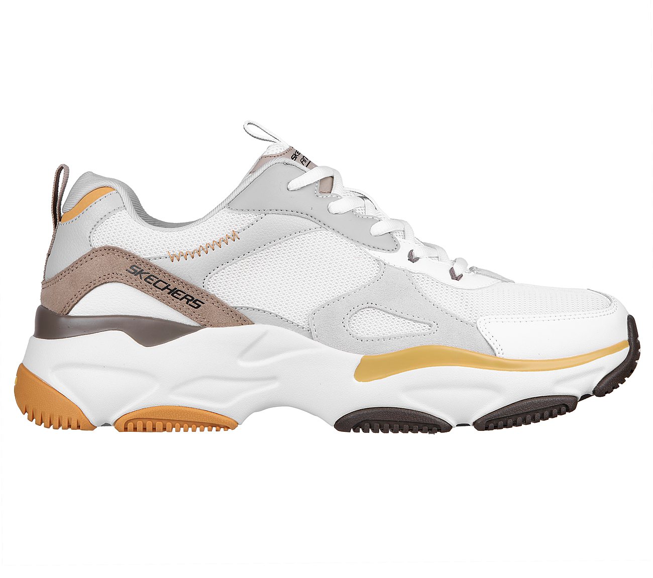 LANDER S-REMIX, WHITE YELLOW Footwear Right View