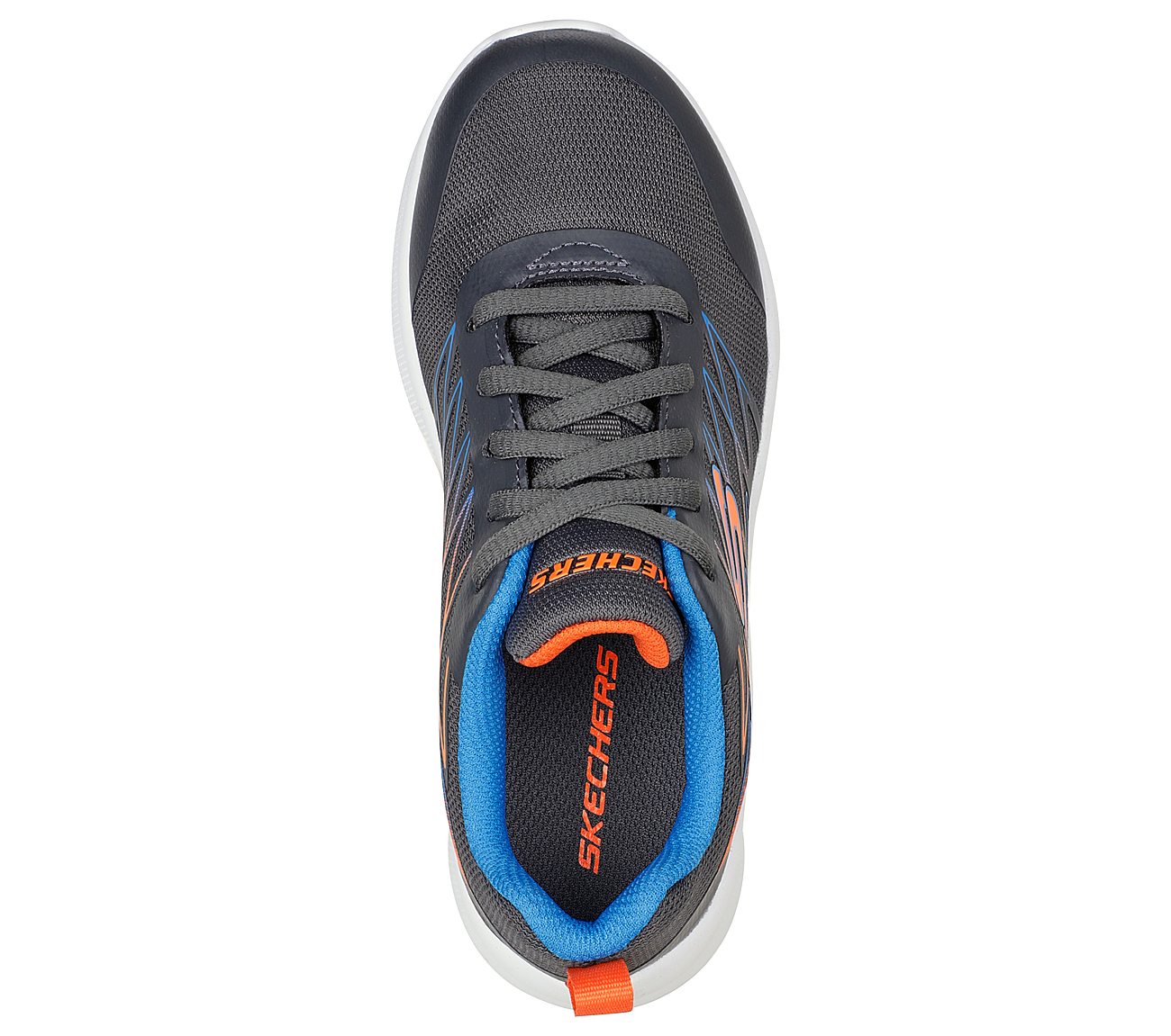 MICROSPEC - QUICK SPRINT, GREY/BLUE Footwear Top View