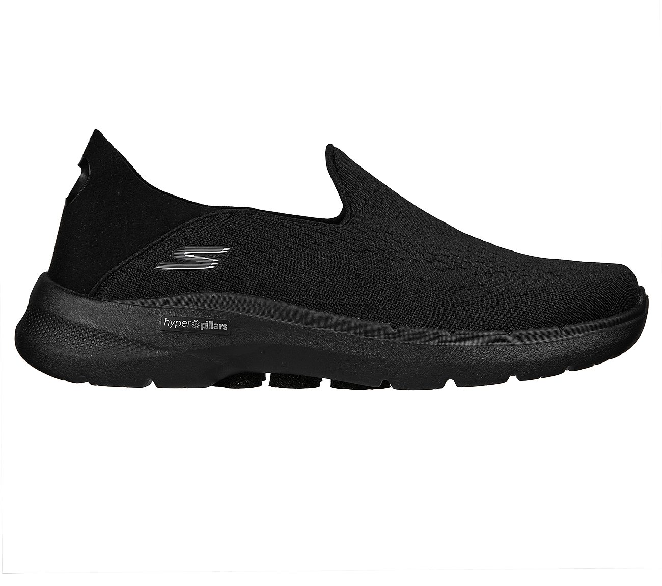 GO WALK 6 - TRAVERSE, BBLACK Footwear Lateral View