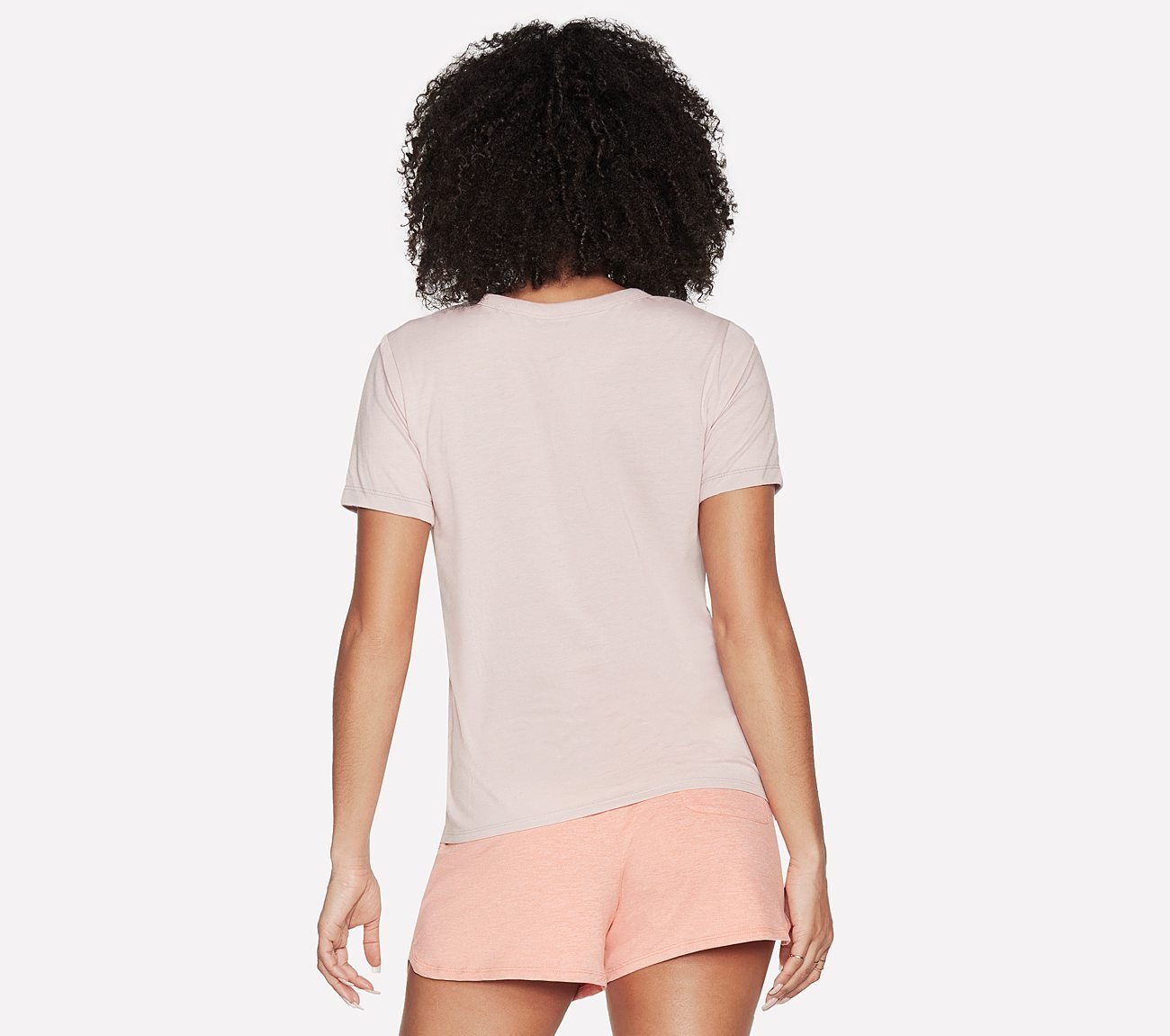 SKECHERS DREAMY ESCAPE T-SHIRT, LLIGHT PINK Apparels Top View
