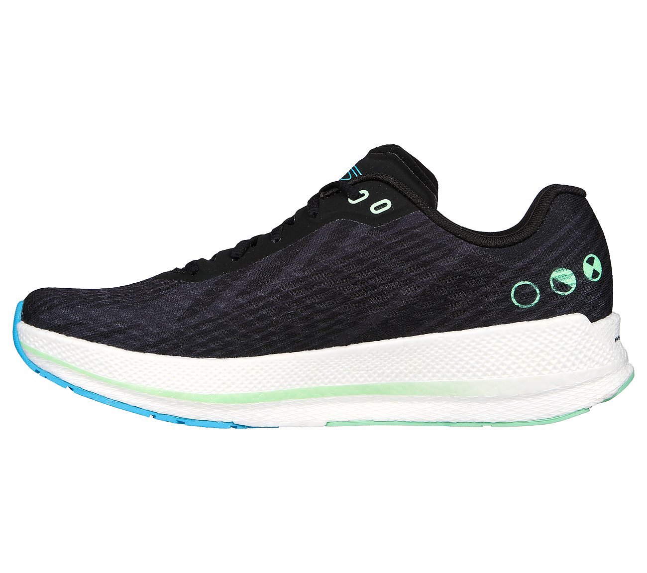 GO RUN RAZOR 4, BLACK/BLUE Footwear Left View