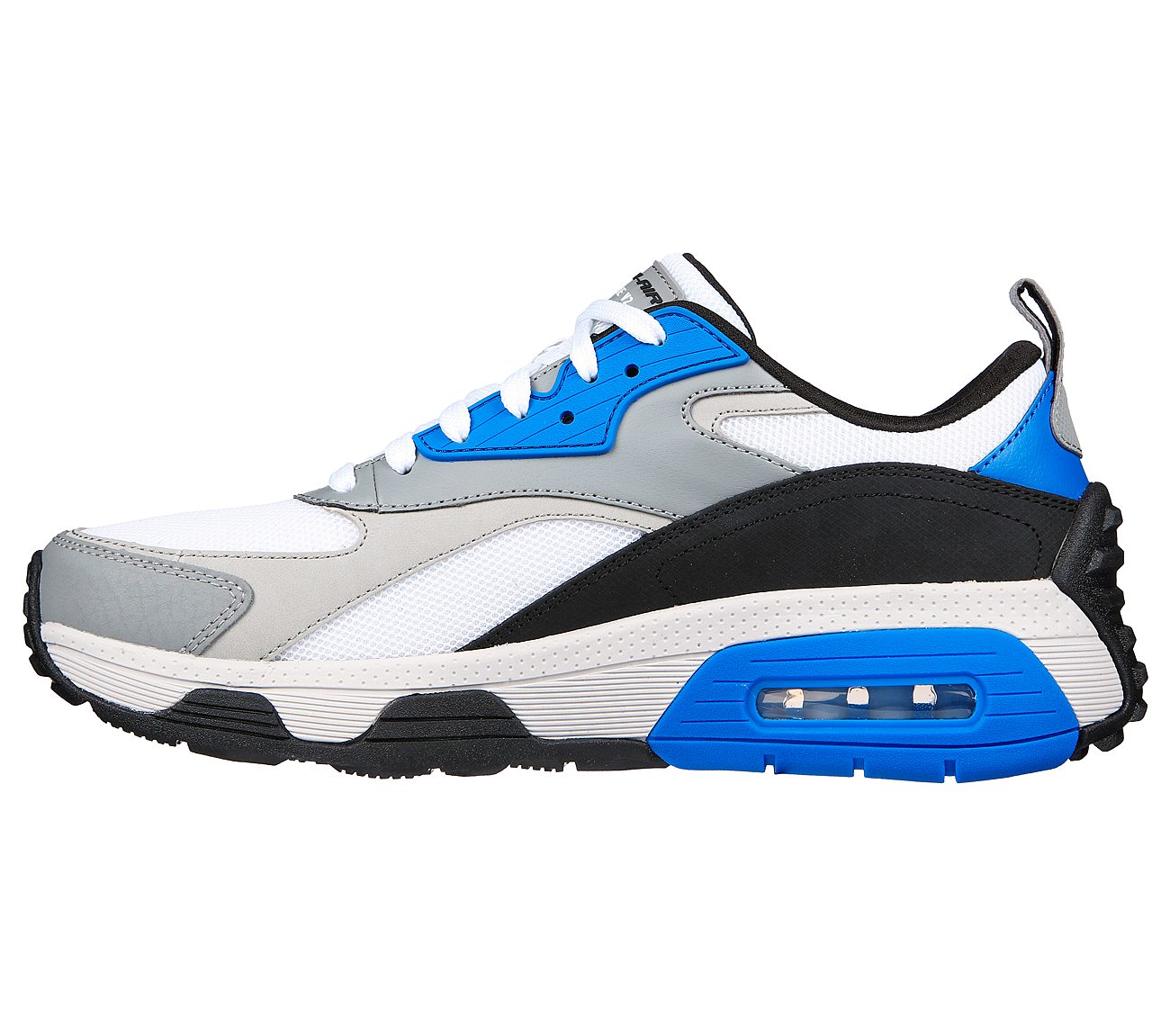 SKECH-AIR EXTREME V2, WHITE/BLACK/BLUE Footwear Left View