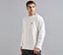 OVERSIZED CONTRAST FLATLOCK TEE, WHITE