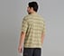 MISMATCH STRIPE PANEL TEE, TAUPE/SILVER