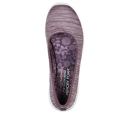 ARYA - DIFFERENT EDGE, PLUM Footwear Top View