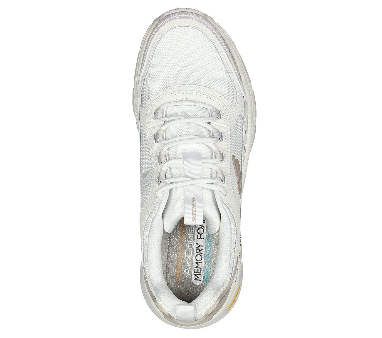 D'LUX TREKKER, OFF WHITE/GREY Footwear Top View