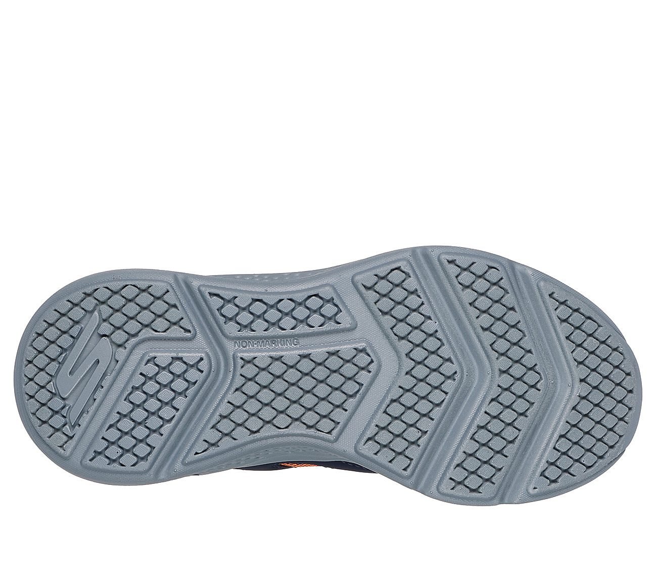 GO RUN ELEVATE, NAVY/ORANGE Footwear Bottom View