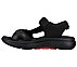 GO WALK ARCH FIT SANDAL-MISSI, BLACK/RED Footwear Left View