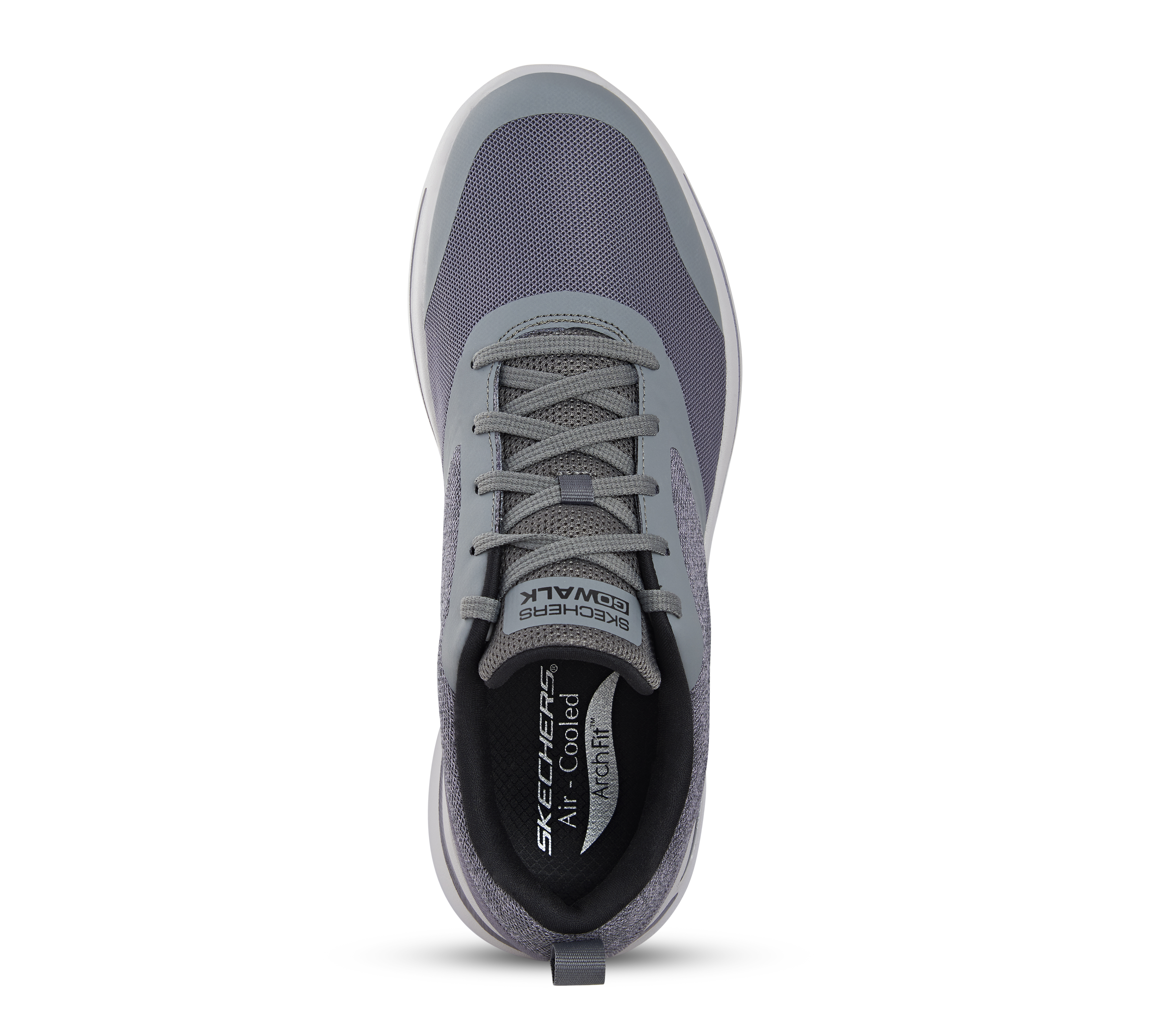 GO WALK ARCH FIT - SKY VAULT, GREY Footwear Top View