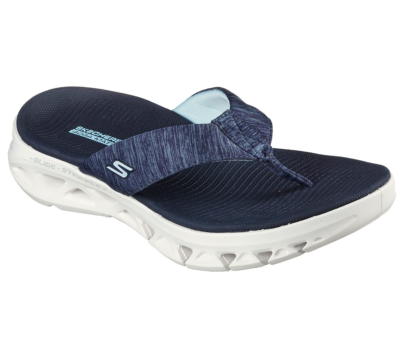 GO GLIDE-STEP FLEX-ASCEND, NNNAVY Footwear Lateral View